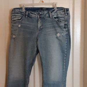 Women's Silver Capris